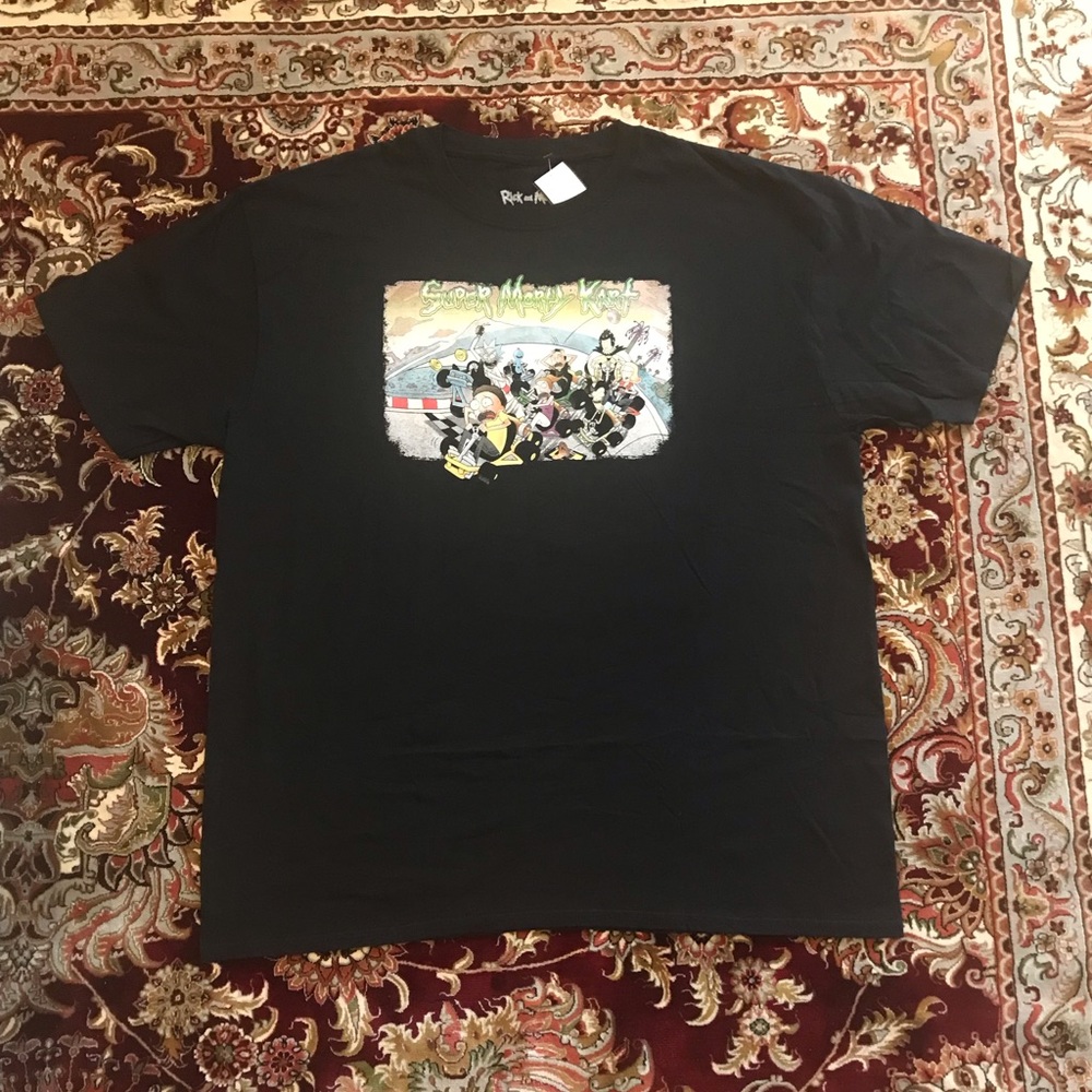 Rick And Morty Graphic Tee Shirt Super Morty Kart Unisex Size XL NICE Tee shirt!